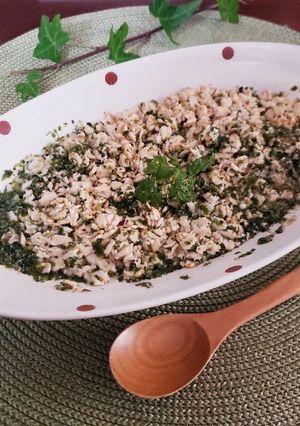 レンジで♪青海苔とごまの和風オートミール-レシピのメイン写真