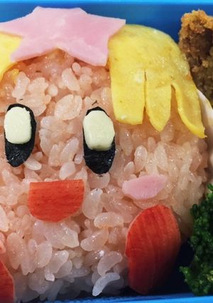 キャラ弁【フェスティバルカービィ】-レシピのメイン写真
