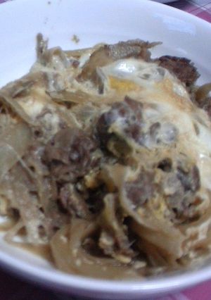 牛肉とごぼうの卵とじ☆-レシピのメイン写真