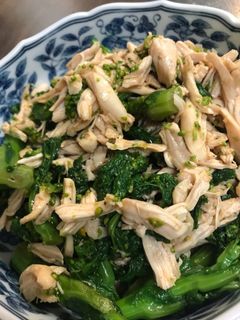 鶏肉と菜の花の和え物-レシピのメイン写真