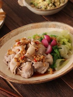 まるごとレタスの豚しゃぶ温サラダ-レシピのメイン写真