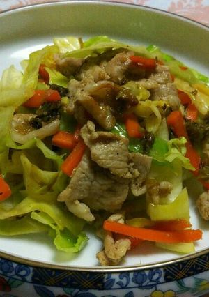 春の香り！春キャベツと豚肉の蕗味噌あえ-レシピのメイン写真