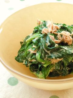 簡単☆ほうれん草たっぷり☆ツナマヨサラダ-レシピのメイン写真