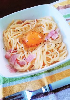 レンジで簡単濃厚カルボナーラ-レシピのメイン写真