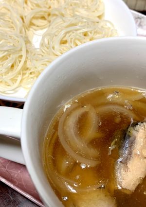鯖缶でそうめん！-レシピのメイン写真
