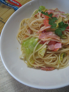 春キャベツとフレッシュトマトのパスタ-レシピのメイン写真