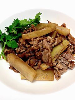 牛肉とうどのオイスターソース炒め-レシピのメイン写真