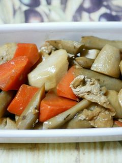 根菜と油揚げの煮物-レシピのメイン写真