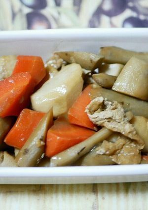 根菜と油揚げの煮物-レシピのメイン写真