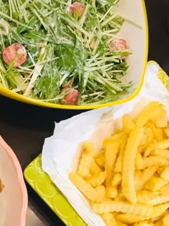 水菜のミニトマトのサラダ-レシピのメイン写真