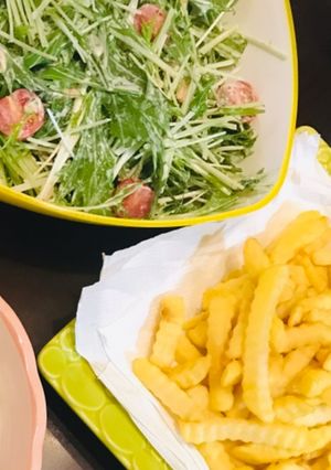 水菜のミニトマトのサラダ-レシピのメイン写真