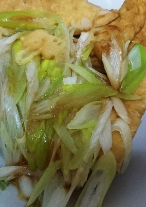 厚揚げの白ネギ香味油かけ-レシピのメイン写真