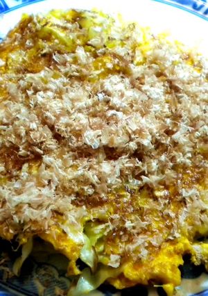 春キャベツで♪お好み焼き風卵焼き-レシピのメイン写真