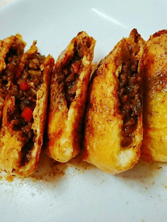 余ったキーマカレーで巾着焼き-レシピのメイン写真