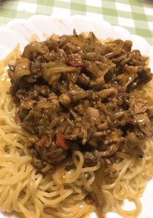 【編集中】ジャージャー麺風焼きそば-レシピのメイン写真