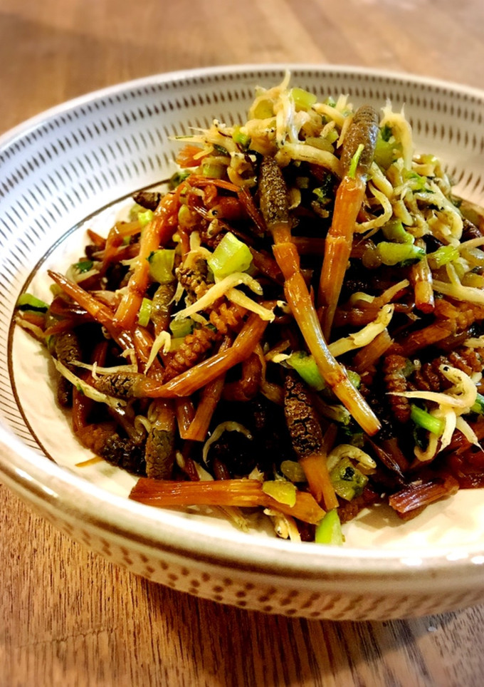 つくしとしらすのごま油炒め-レシピのメイン写真