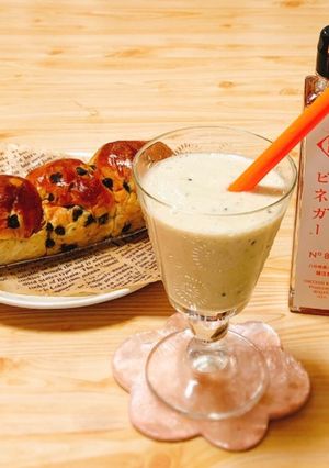 フルーツ酢を入れたヨーグルトスムージー♡-レシピのメイン写真