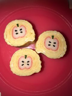可愛いたまご焼き♡お弁当に♡お花見卵焼き-レシピのメイン写真