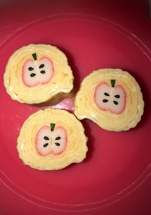 可愛いたまご焼き♡お弁当に♡お花見卵焼き-レシピのメイン写真