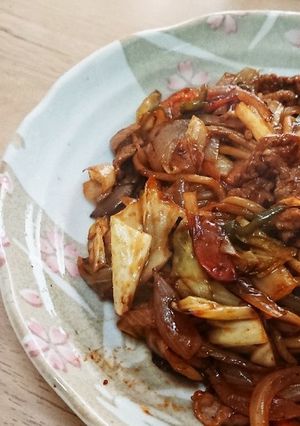 ソース焼きそば-レシピのメイン写真