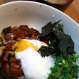 うな丼(温泉卵添え)