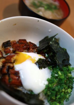 うな丼（温泉卵添え）-レシピのメイン写真