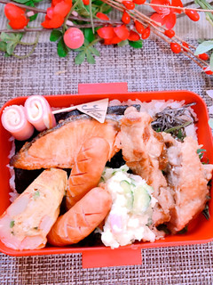 中2女子弁当!母娘♡一緒のお弁当♪-レシピのメイン写真
