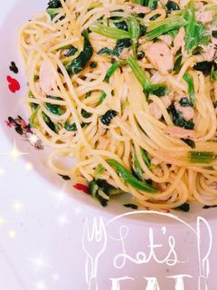 簡単☆ほうれん草とツナの和風パスタ-レシピのメイン写真