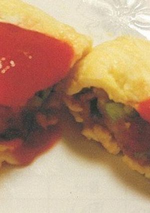 干し肉の黒豆コロッケオムレツ-レシピのメイン写真