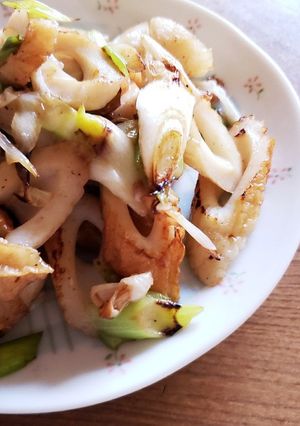 ねぎとちくわのバター醤油炒め-レシピのメイン写真