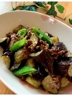 茄子とひき肉の味噌炒め簡単-レシピのメイン写真