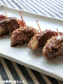 玉葱の肉巻き甘辛炒め-レシピのメイン写真