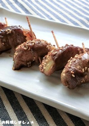 玉葱の肉巻き甘辛炒め-レシピのメイン写真