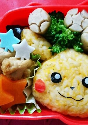 子ども喜ぶ 簡単 ピカチュウ 弁当-レシピのメイン写真