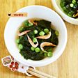春・えんどう豆とわかめの酢の物