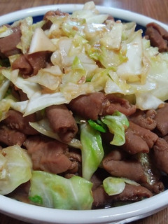 旨い!ホルモンのキャベツ炒め-レシピのメイン写真