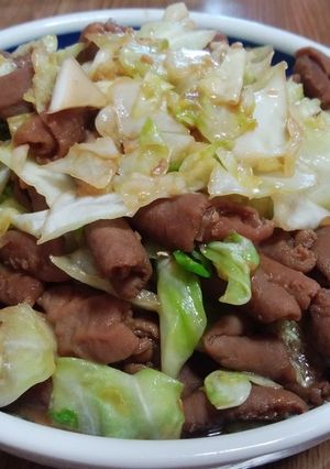 旨い！ホルモンのキャベツ炒め-レシピのメイン写真