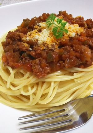 簡単!手軽な調味料だけで超早ミートソース-レシピのメイン写真