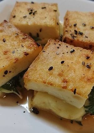 厚揚げのゴマ味噌チーズ焼き-レシピのメイン写真