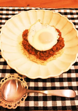 土鍋で調理！カフェ風♪キーマカレー♪-レシピのメイン写真