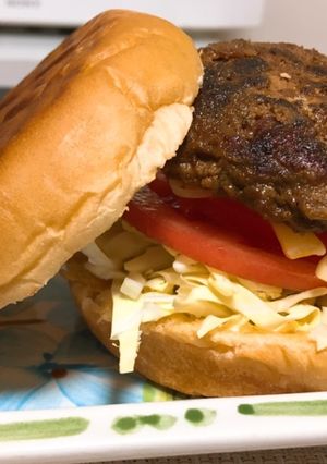 残ったハンバーグde簡単ハンバーガー♪-レシピのメイン写真