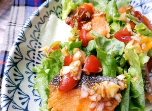 おかわり確定！サケのトマト油淋鶏風-レシピのメイン写真