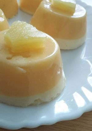 パイン缶でふわふわさっぱりババロア！-レシピのメイン写真
