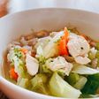 ササミとたっぷり野菜のスープご飯