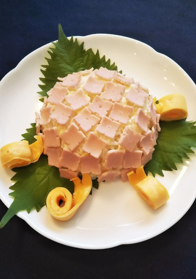 あじさい＆かたつむりの簡単ごはんプレート-レシピのメイン写真