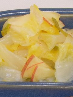 白菜とリンゴの和え物-レシピのメイン写真