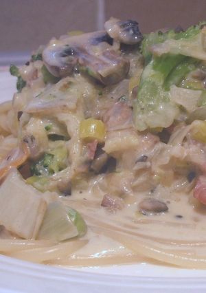 あまり物野菜であっさりクリームパスタ-レシピのメイン写真