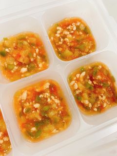 離乳食中期☆野菜と鶏むね肉のトマトソース-レシピのメイン写真