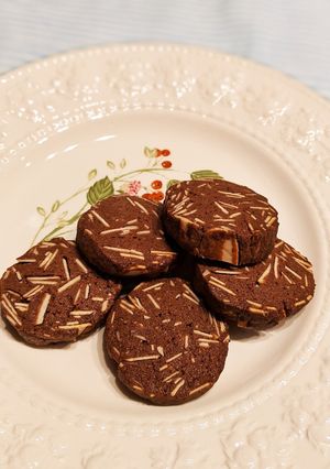 濃厚チョコ　アーモンドクッキー-レシピのメイン写真