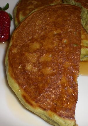 アーモンドと抹茶でヘルシー☆パンケーキ-レシピのメイン写真
